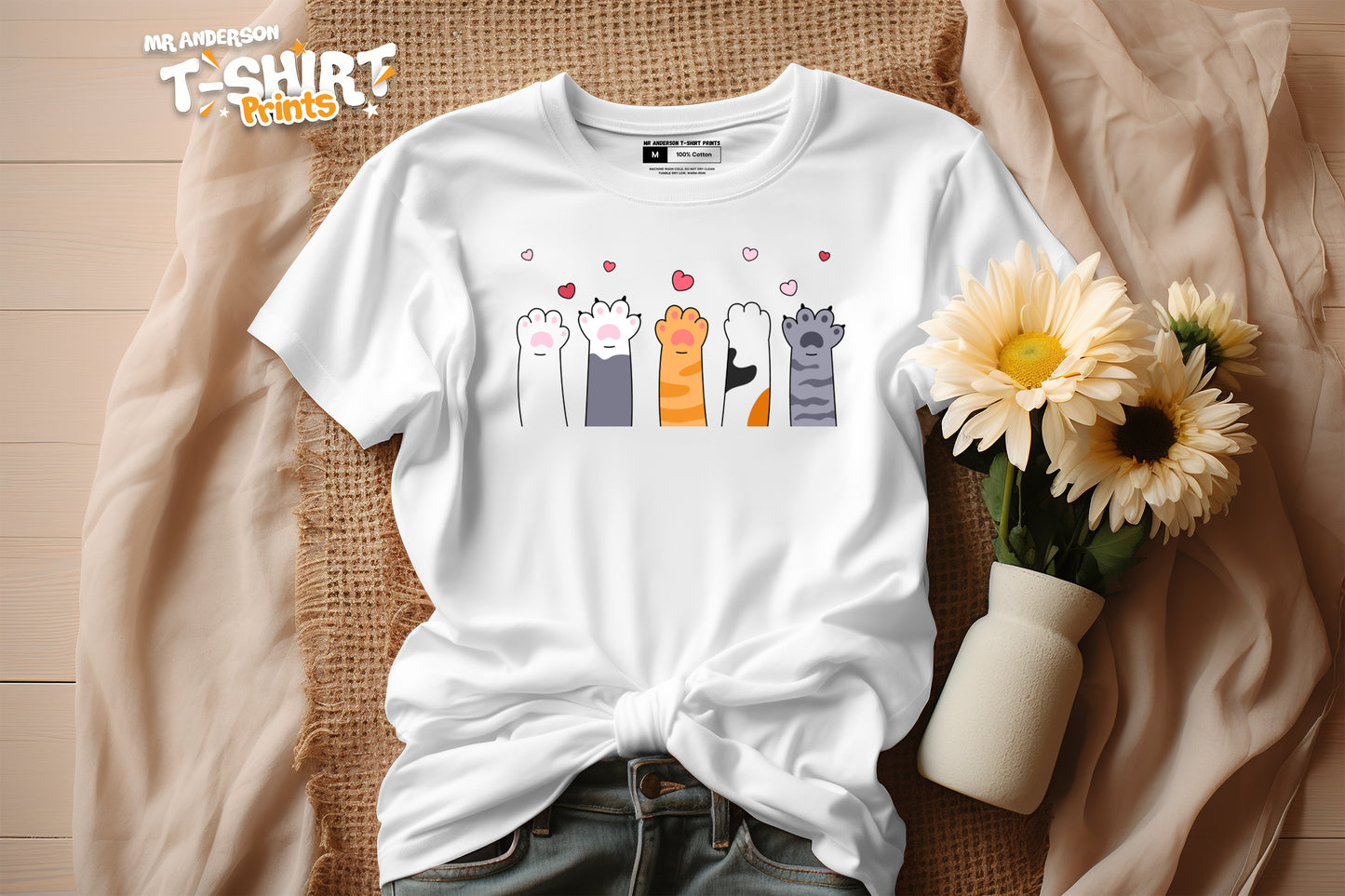 Cat Paws With Love Tees