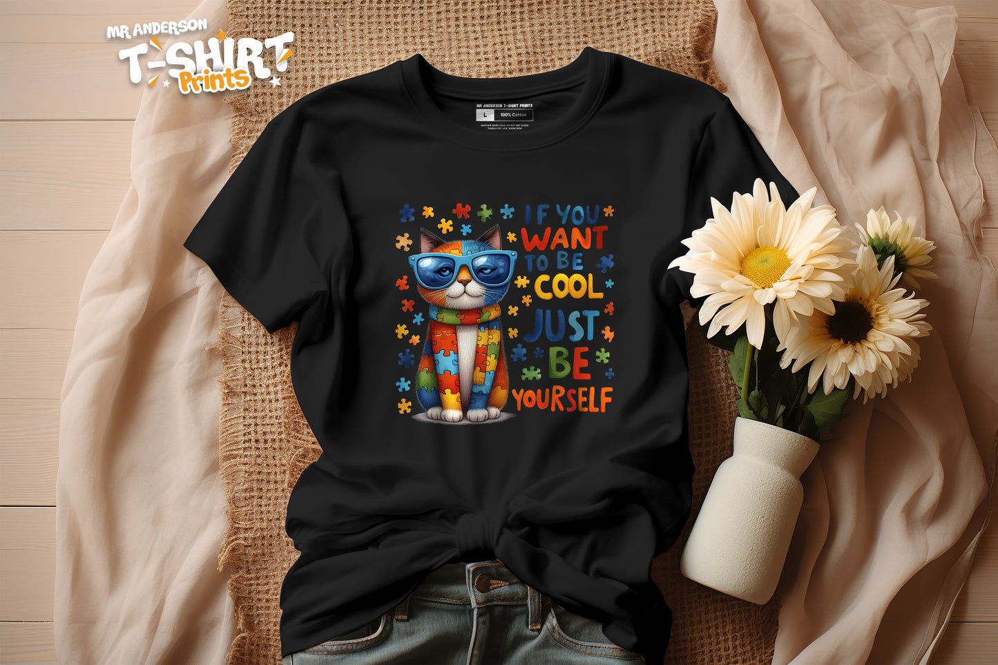 You Want To Be Cool Just Be Yourself Cat Tees