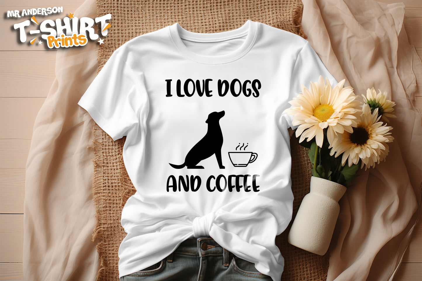 I love dogs and coffee Tees