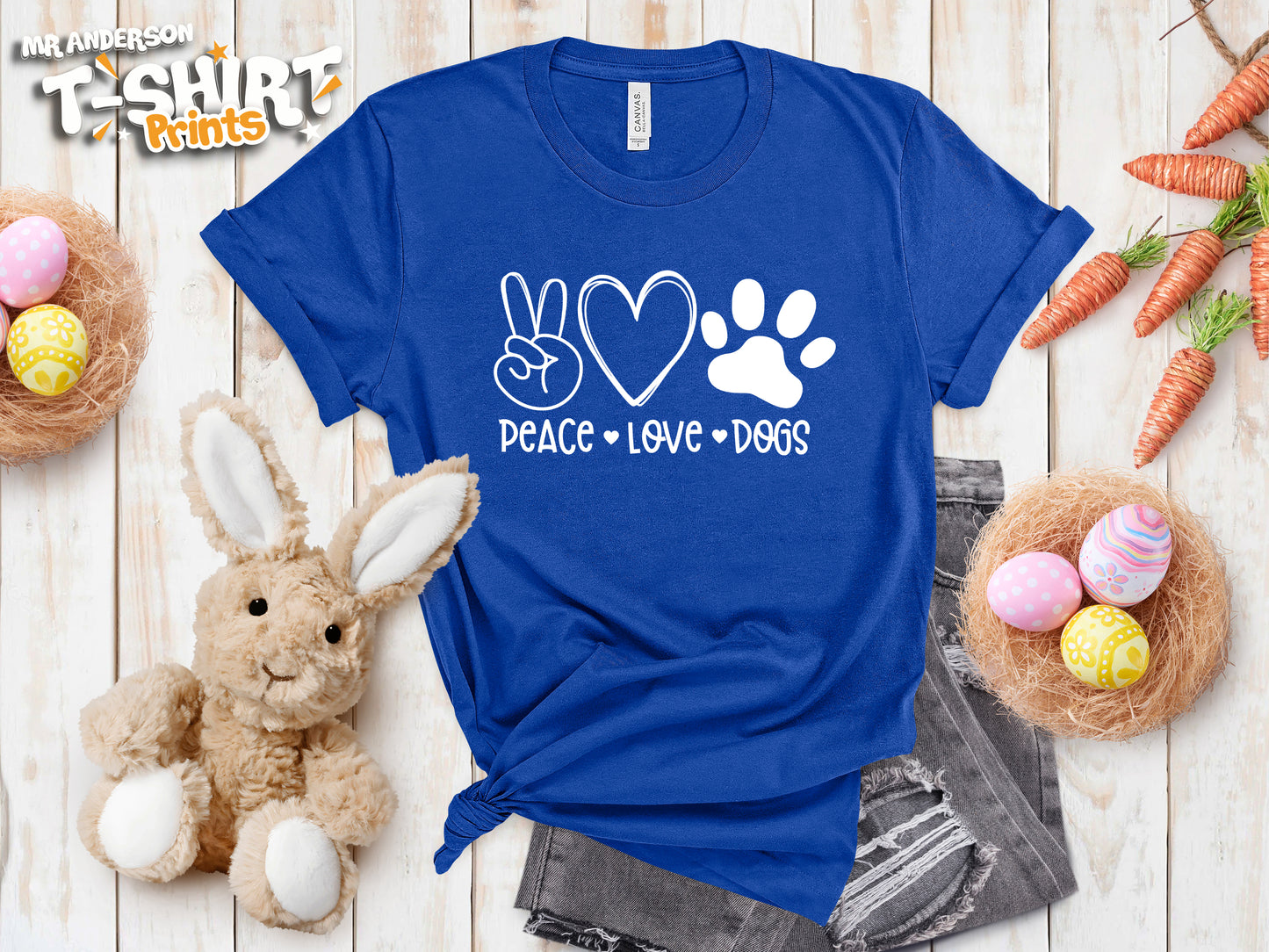 Peace, Love & Dogs Tees
