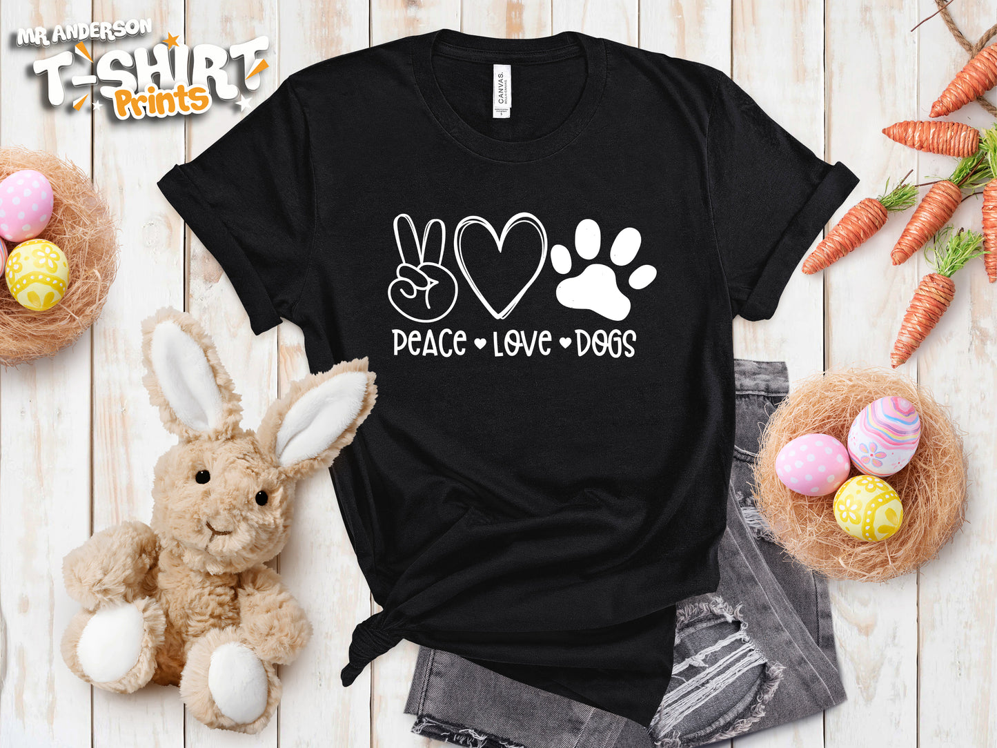 Peace, Love & Dogs Tees