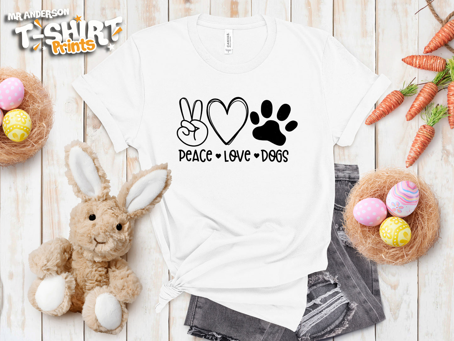 Peace, Love & Dogs Tees